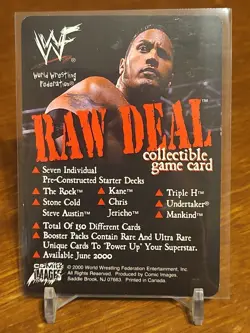 Stone Cold Steve Austin WWF Raw Deal Card Game PROMO STONE COLD STUNNER 2000 - Image 2