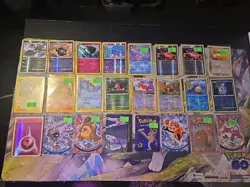24 Mixed Pokemon Card Vintage And New Lot With Holo Assorted Cards - Image 1
