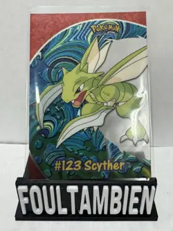 Topps Pokemon TV Animation Series Scyther Pc9 Clear Card - Image 1