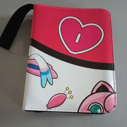 TCGAMES Pokemon Card Binder 4 Pocket 55 Page 440 Card Capacity Pink - Image 1