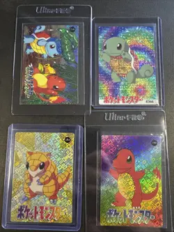 Vintage Vending Holo Prism - Bandai Nintendo 1999 Pokemon Card (4 cards) - Image 1