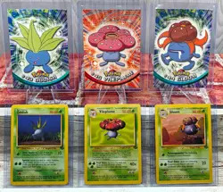 1999 Pokemon Jungle VILEPLUME, Gloom/Oddish + Topps 1st Edition (6) Card Set - Image 1
