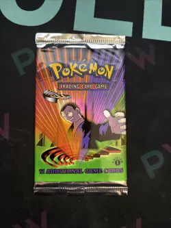 1st Edition Giovanni Gym Challenge Pokemon Card Booster Pack (New Sealed) - Image 1