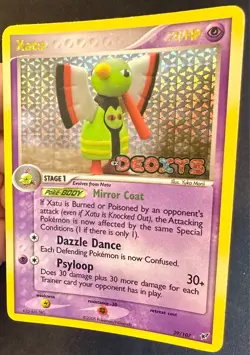 Xatu 29/107 EX Deoxys Pokemon Card TCG Yuka Morii Art Reverse Holo Rare - VLP - Image 3