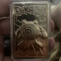 1999 Poliwhirl Burger King Pokemon Nintendo 23K Gold Plated Trading Card - Image 1