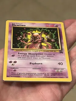 POKEMON TCG Mewtwo 14/53 Promo Card WoTC Vintage LP - Image 3