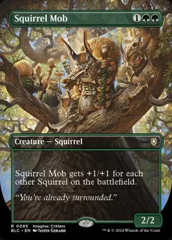 Squirrel Mob X1 BORDERLESS FOIL-NM/M- Commander: Bloomburrow - Image 1