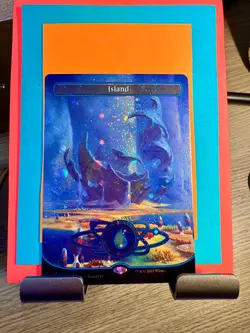 MTG- Island (487)- Unfinity- Galaxy Foil - Image 1