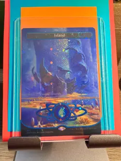 MTG- Island (487)- Unfinity- Galaxy Foil - Image 2