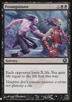 MTG Magic the Gathering Exsanguinate (651/1703) Mystery Booster NM - Image 1