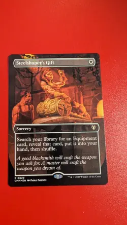 Steelshaper's Gift (Borderless) Commander Masters Regular - Image 1