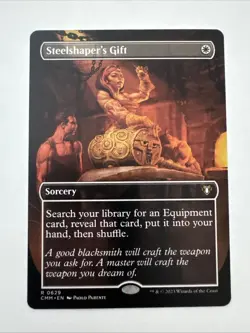 Steelshaper's Gift (Borderless) Commander Masters Regular - Image 1