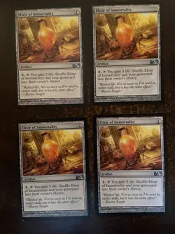 MTG Elixir Of Immortality X4 LP Playset M11 Core Set - Image 1