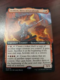 Orthion, Hero of Lavabrink (Extended Art) March of the Machine Regular - Image 1