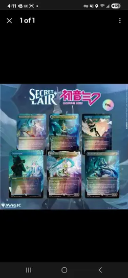 MTG Secret Lair x Hatsune Miku: Winter Diva ENGLISH - Rainbow Foil - Image 1