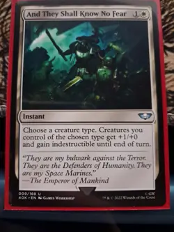 And They Shall Know No Fear Universes Beyond: Warhammer 40000 Regular - Image 1