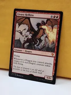 1x Utvara Hellkite, LP (see photos), C17, Magic: the Gathering, MtG - Image 2