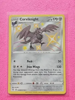 Corviknight SV089/SV122 Holo Rare Pokemon TCG Shining Fates Baby Shiny - Image 2
