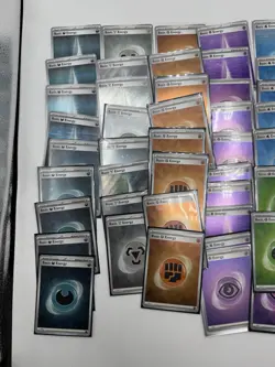 Lot Of 60 Pokemon Holo Basic Energy Cards From Different Modern Sets - Image 2