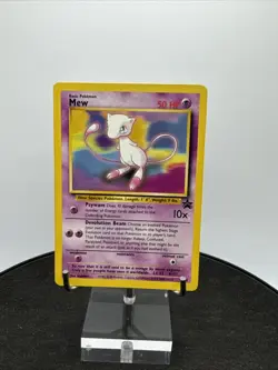 Pokemon Card BLACK STAR PROMO WOTC Vintage 2000 MEW 8 - Image 1