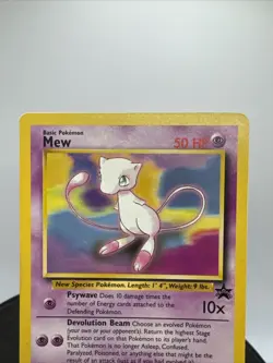 Pokemon Card BLACK STAR PROMO WOTC Vintage 2000 MEW 8 - Image 5