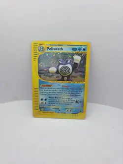 Pokemon TCG Poliwrath Expedition Holo Rare Card 24/165 2002 NM - Image 1