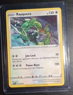 Rayquaza - New 2025 McDonalds Happy Meal Pokemon Dragon Discovery Card 014/015 - Image 1