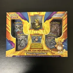 Pokemon TCG: 2018 Alolan Raichu Figure Collection Box Sealed W/Evolutions NFS - Image 1