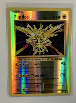 Zapdos - 42/108 - Holo Rare - Reverse Holo PL/MP, English Pokemon XY Evolutions - Image 1
