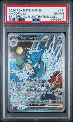 2024 POKEMON SHROUDED FABLE SPECIAL ILLUSTRATION PROMO KINGDRA EX PSA 8 - Image 1