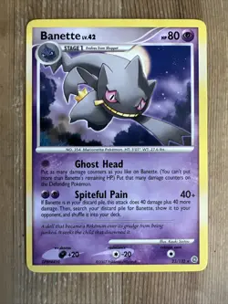 Pokemon TCG Banette Secret Wonders 23/132 Regular Rare LP - Image 1