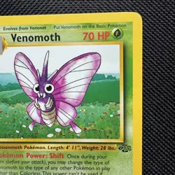 1999 Pokemon Jungle 1st Edition Venomoth Rare Non Holo #29/64 Near mint nm - Image 2