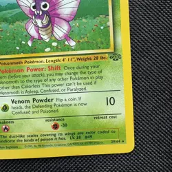 1999 Pokemon Jungle 1st Edition Venomoth Rare Non Holo #29/64 Near mint nm - Image 5