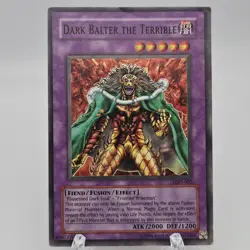 Dark Balter The Terrible LOD-002 Heavily Played Super Holo Rare Unlimited Yugioh - Image 1