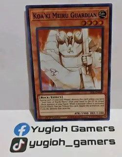 YUGIOH KOA KI MEIRU GUARDIAN SESL-EN048 1 ST EDITION SUPER LIGHT PLAYED - Image 1