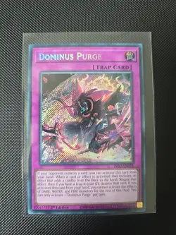 Yu-Gi-Oh TCG Dominus Purge Secret Rare 1st Edition INFO-EN078 - Image 1