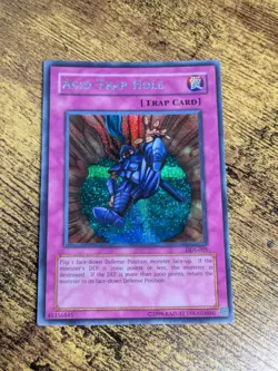 Yugioh Acid Trap Hole DDS-005 Secret Rare LP - Image 1