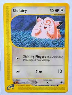 Clefairy | 101/165 Common | E-Card Series: Expedition | Lightly Played + - Image 1