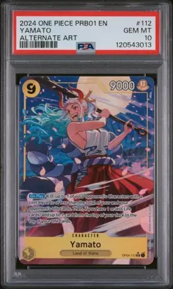 Yamato OP04-112 (PRB01) ALT Art One Piece Card PSA 10! (2024) - Image 1