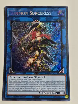 Yugioh! Summon Sorceress - BLMM-EN157 - Secret Rare - 1st Edition Near Mint, Eng - Image 1