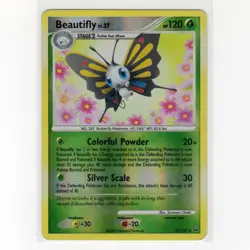 Pokemon TCG Beautifly 21/127 Platinum Base Set Reverse Holo Rare Card EN-LP 2009 - Image 1