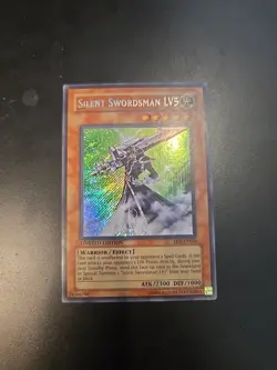 Yugioh Silent Swordsman LV5 EEN-ENSE4 Secret Rare Limited Edition LP - Image 1