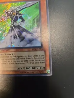 Yugioh Silent Swordsman LV5 EEN-ENSE4 Secret Rare Limited Edition LP - Image 5