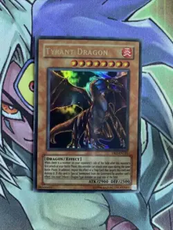 DB2-EN151 Tyrant Dragon Ultra Rare Unlimited Edition NM Yugioh Card - Image 1