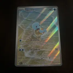 Pokemon TCG Squirtle 170/165 Scarlet & Violet 151 Card 2023 Near Mint Condition - Image 1