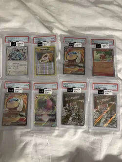 Pokemon PSA Slab Lot 8 Cards Graded New - Image 1