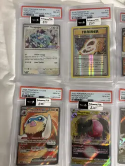 Pokemon PSA Slab Lot 8 Cards Graded New - Image 2