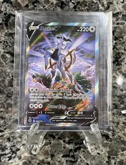 Pokemon Arceus V (Alternate Full Art) 166/172 Swsh09: Brilliant Stars Holo Card - Image 1