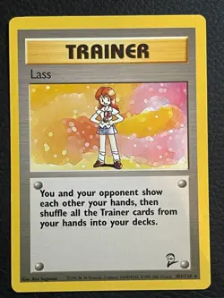 Pokemon Card Lass 104/130 Base 2 Set Rare Trainer WOTC Trading Card TCG LP - Image 1