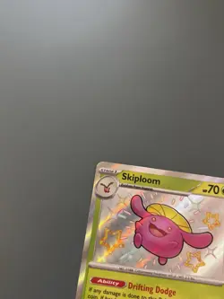 Pokemon TCG 2024 Paldean Fates: Skiploom 097/091 Shiny Holo Card - Near Mint - Image 2